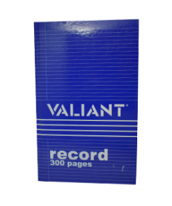 VALIANT RECORD BOOK 300 PAGES BIG