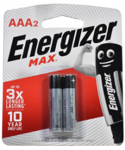 ENERGIZER ALK MAX AAA 2'S E92MAXBP2