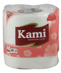 KAMI BATHROOOM TISSUE 2PLY 150 PULLS 300S SP