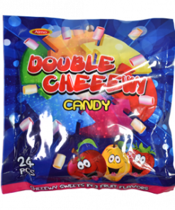 DOUBLE CHEWY FRUIT CANDY 24'S