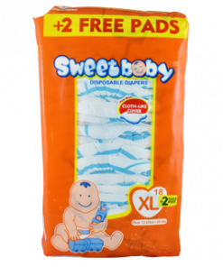 SWEET BABY DIAPERS EXTRA LARGE 18'S