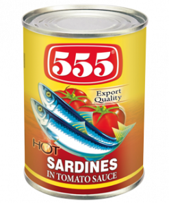 555 SARDINES TOMATO SAUCE CHILI 425G