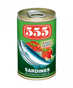 555 SARDINES TOMATO SAUCE GREEN 155G