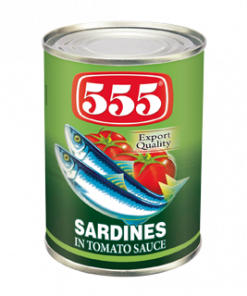 555 SARDINES TOMATO SAUCE GREEN 425G