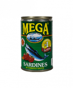MEGA SARDINES IN TOMATO SAUCE GREEN 155G