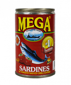 MEGA SARDINES IN TOMATO SAUCE RED 155G