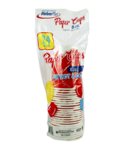 VALUEPLUS PAPER CUPS 8OZ 24S