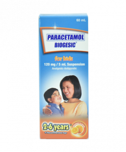 BIOGESIC FOR KIDS 120MG SYRUP ORANGE 60ML