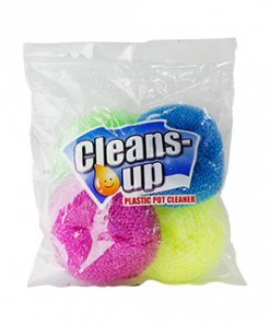 CLEANS UP PLASTIC POT CLEANER 4'S