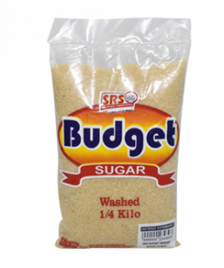 SRS BUDGET WASHED SUGAR 1/4 KILO