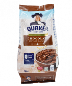 QUAKER CHOCOLATE INSTANT OATS 200G