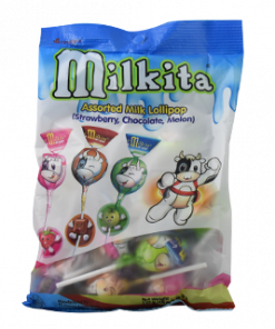 MILKITA ASSORTED LOLLIPOP 15'S