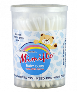 MIMIFLO COTTON BUDS PLASTIC STEMS 200'S