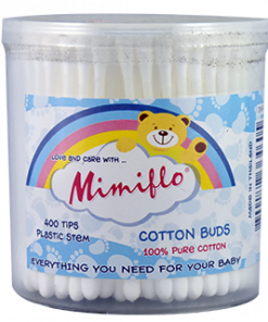 MIMIFLO COTTON BUDS PLASTIC STEMS 400'S