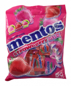 MENTOS STRAWBERRY MIX 50S