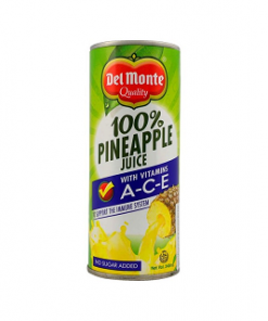 DEL MONTE PINEAPPLE JUICE ACE 240ML