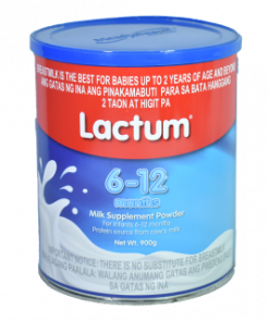 LACTUM 6-12 MOS. PLAIN 900G