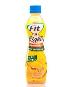 DEL MONTE FIT N RIGHT PINEAPPLE 330ML