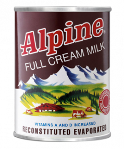 ALPINE FULL CREAM EVAPORATED MILK 370ML