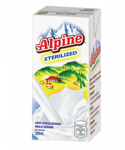 ALPINE STERILIZED FULL CREAM MILK DRINK 200ML