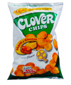 CLOVER CHIPS HAM & CHEESE 85G