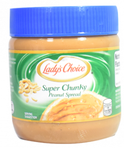 LADY'S CHOICE PEANUT BUTTER CHUNKY 340G