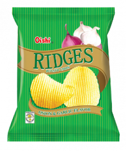 OISHI RIDGES ONION&GARLIC 22GX50