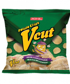 V-CUT POTATO CHIPS ONION & GARLIC 25G