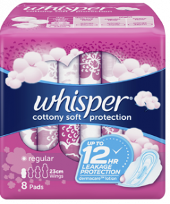 WHISPER COTTON WINGS 8S