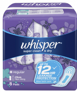 WHISPER REG FLOW NONWING 8S