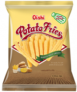 OISHI POTATO FRIES PLAIN SALTED 5G BY 20'S