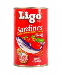 LIGO SARDINES IN TOMATO SAUCE CHILI 425G