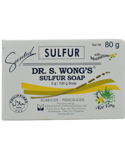 DR. WONGS BAR SOAP SULPHUR 80G