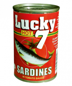 LUCKY 7 SARDINES HOT CHILI 155G