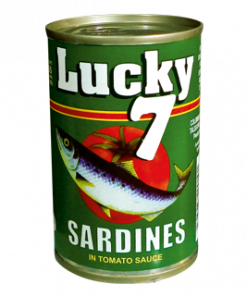LUCKY 7 SARDINES TS GREEN 155G