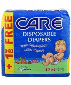 CARE DIAPER MEDIUM 12