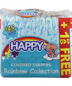 HAPPY DIAPER COLOR BLUE SMALL 12'S