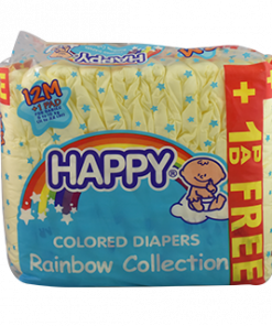 HAPPY DIAPER COLOR YELLOW MEDIUM 12'S