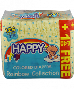 HAPPY DIAPER COLOR YELLOW SMALL 12'S