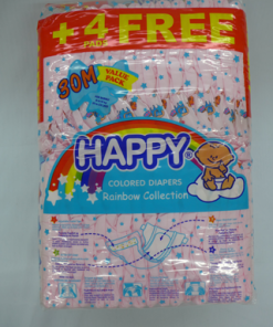 HAPPY DIAPER ASSORTED MEDIUM 30S