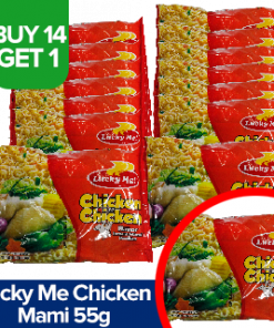 BUY 14 PCS LUCKY ME CHICKEN 55G FREE 1PC  LUCKY ME CHICKEN 55G